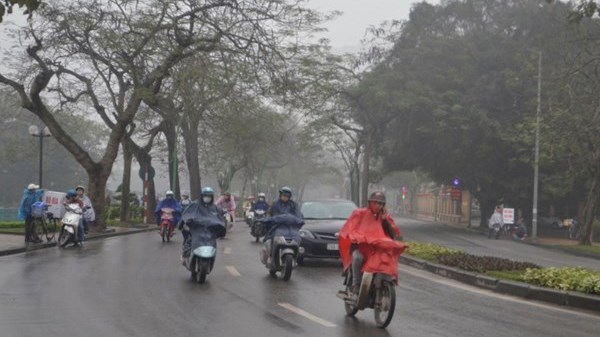 Hà Nội vẫn tiếp diễn mưa phùn và giá rét