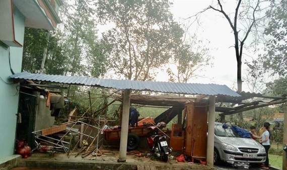 Dông lốc, mưa đá gây thiệt hại nặng tại Thái Nguyên
