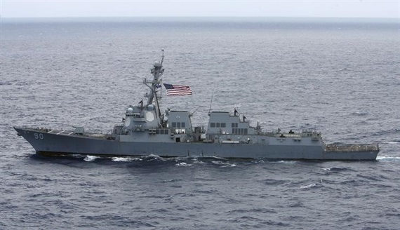 Mỹ điều tàu khu trục tên lửa tới các đảo ở Hoàng Sa