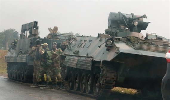 Quân đội Zimbabwe kiểm soát đồn cảnh sát tại thủ đô