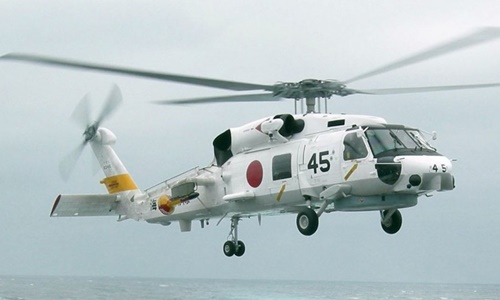 Trực thăng chống ngầm Nhật Bản mất tích trên biển