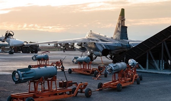 7 chiến đấu cơ Nga bị phá hủy vì pháo kích ở Syria