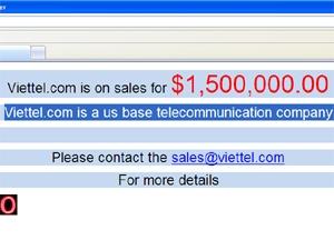 Tên miền Viettel.com được rao bán với giá 'khủng'