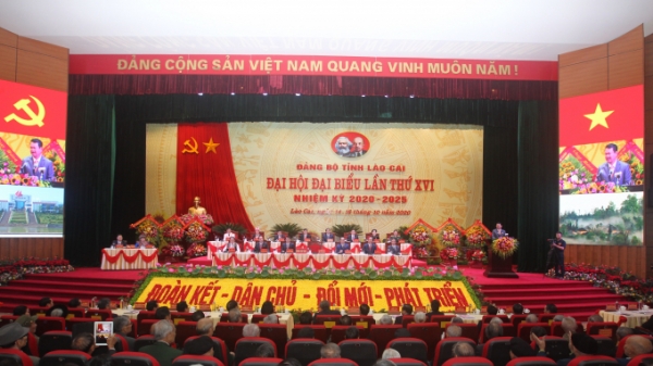 Khai mạc Đại hội Đại biểu Đảng bộ tỉnh Lào Cai lần thứ XVI
