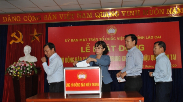 Lào Cai: Quyên góp trên 2,5 tỷ đồng ủng hộ miền Trung