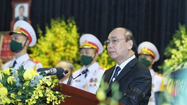 Thủ tướng đọc điếu văn tiễn biệt nguyên Tổng Bí thư Lê Khả Phiêu