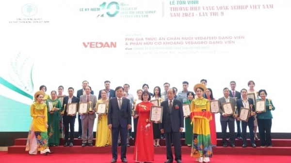 Vedan products achieved the 8th 'Vietnam Agricultural Gold Brand'