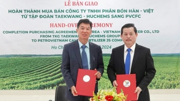 Ca Mau Fertilizer received the transfer from Taekwang Group