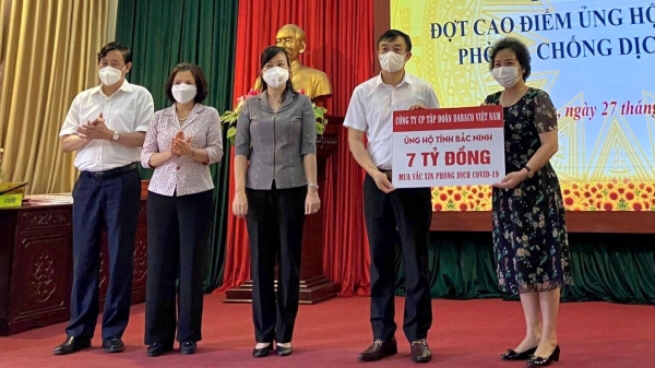 Tập đoàn Dabaco Việt Nam ủng hộ 7 tỷ đồng mua vacxin Covid-19