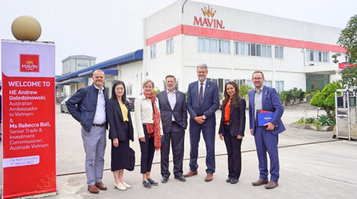 Đại sứ Australia tại Việt Nam thăm và làm việc tại Mavin Foods