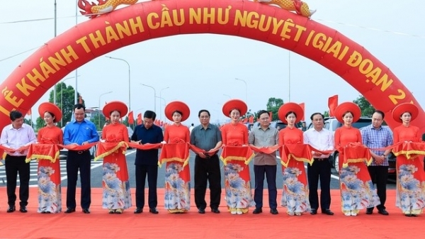 Khánh thành cầu Như Nguyệt, tháo điểm nghẽn huyết mạch giao thông Bắc Giang - Bắc Ninh
