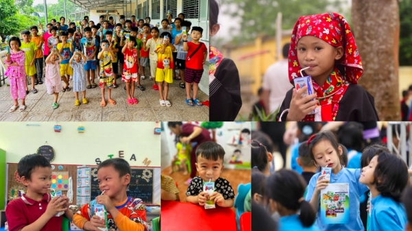Quỹ sữa Vươn cao Việt Nam trên hành trình 'Trao sữa, gửi niềm vui'