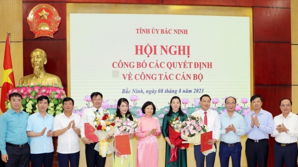Bắc Ninh điều động, bổ nhiệm nhiều lãnh đạo chủ chốt