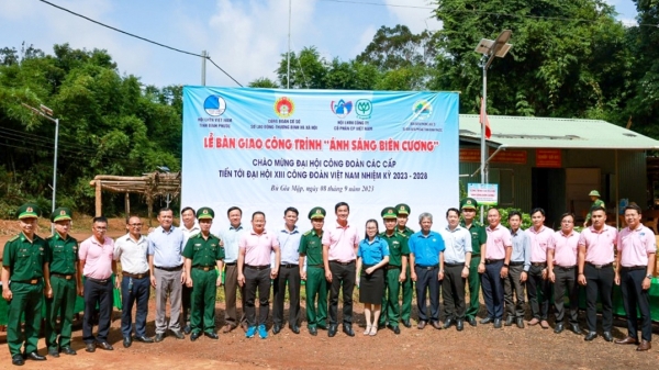 C.P. Việt Nam bàn giao công trình 'Ánh sáng biên cương' năm 2023