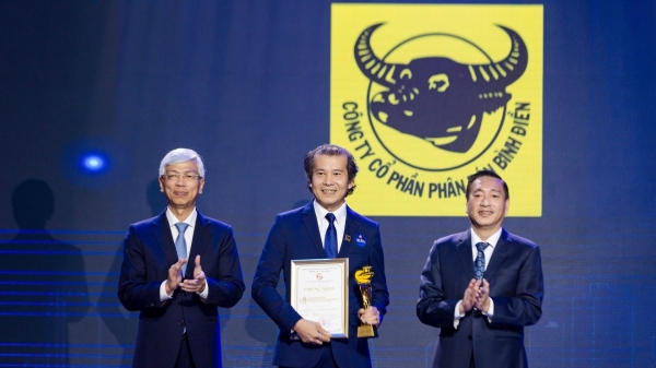 Phân bón Bình Điền lần thứ 2 đạt 'Thương hiệu Vàng TP Hồ Chí Minh'