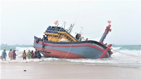 Sóng đánh chìm 30 tàu cá và khiến 2.000 lồng bè thuỷ sản trôi dạt
