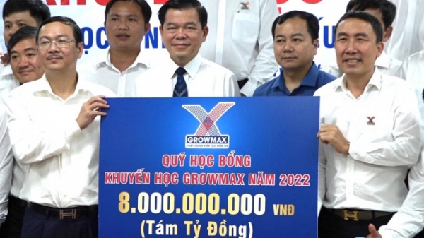 Báo Nông nghiệp Việt Nam và Growmax lập Quỹ học bổng khuyến học 8 tỷ đồng