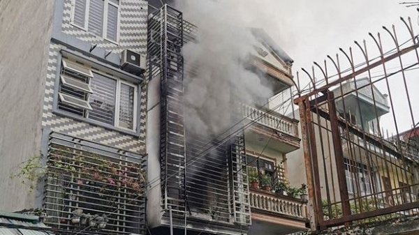 Cháy nhà 4 tầng ở quận Hà Đông khiến 4 người thiệt mạng