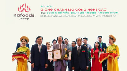 Nafoods passion fruit awarded Vietnam Agricultural Gold Brand for years