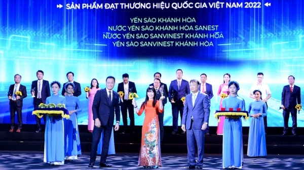 Yến sào Khánh Hòa được tôn vinh Thương hiệu Quốc gia năm 2022