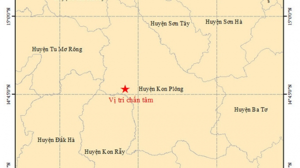 Thêm một trận động đất lớn nhất tại tỉnh Kon Tum