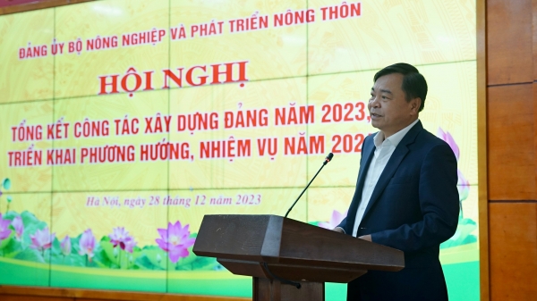 Nhiều dấu ấn hoạt động của Đảng ủy Bộ NN-PTNT năm 2023