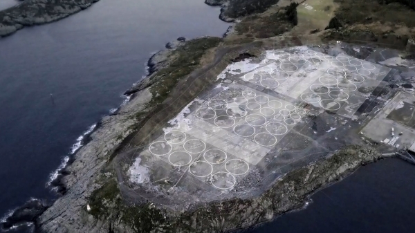 Trang trại cá hồi lớn nhất châu Âu xây trên mỏ đá bỏ hoang
