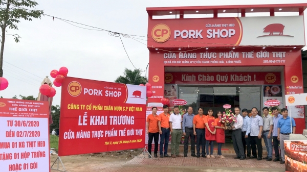 Khai trương cửa hàng bán thịt lợn sạch CP Foods House đầu tiên tại Bình Phước