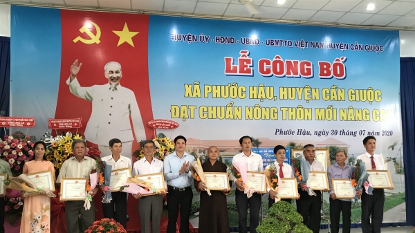 Long An: Xã thuần nông Phước Hậu đạt chuẩn NTM nâng cao