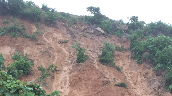 Thái Nguyên: Xuất hiện sụt lún tại bãi thải mỏ than Minh Tiến