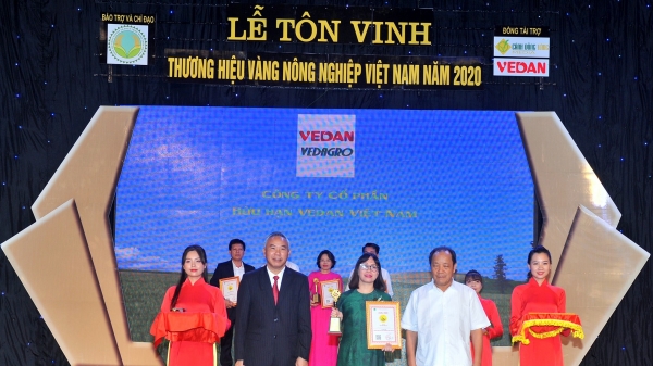 2 sản phẩm Vedan 5 năm liên tiếp đạt “Thương hiệu vàng nông nghiệp Việt Nam”