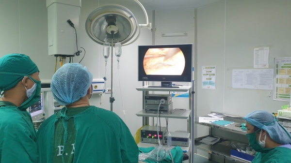 Bệnh viện A Thái Nguyên: Thành công mổ u tuyến giáp bằng phương pháp nội soi