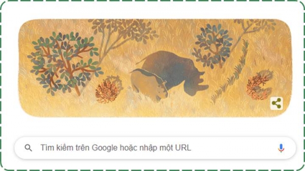 Google Doodle 20/12: Tưởng nhớ Sudan - Tê giác trắng đực cuối cùng