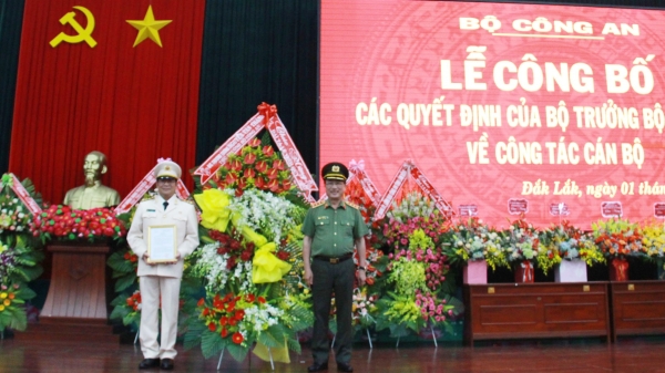 Đại tá Lê Vinh Quy giữ chức Giám đốc Công an tỉnh Đăk Lăk