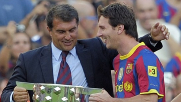 Lionel Messi ở lại Barcelona vì tân Chủ tịch ​​Joan Laporta