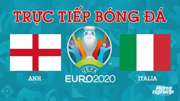 Trực tiếp Ý vs Anh tại Chung kết EURO 2020 trên VTV3, VTV9