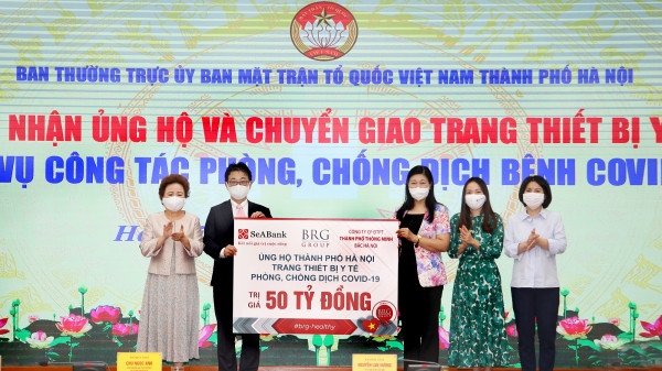 BRG chi 50 tỷ hỗ trợ thiết bị cao cấp giúp Hà Nội chống dịch