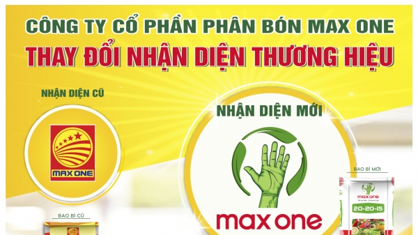 Công ty cổ phần phân bón Max One thay đổi Logo và nhận diện thương hiệu