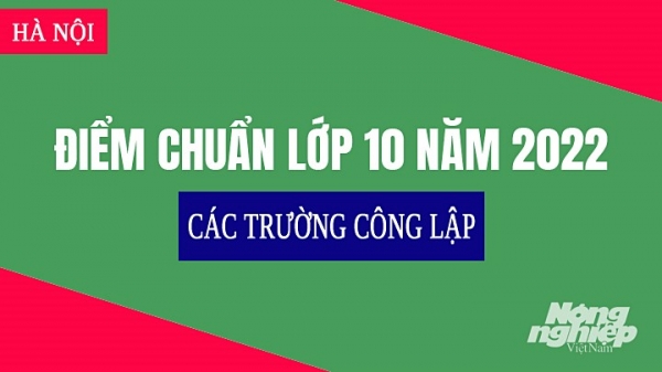 Điểm chuẩn lớp 10 THPT Công lập tại Hà Nội năm 2022