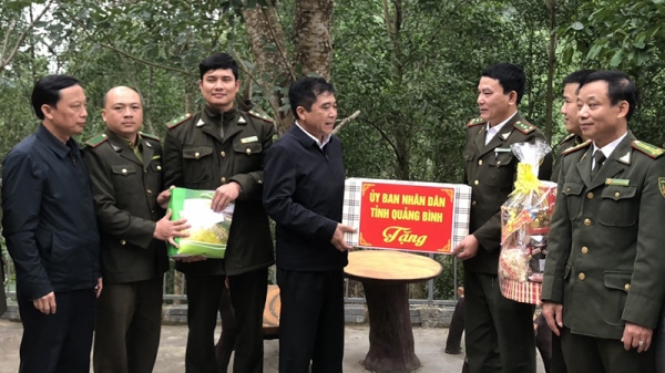 Kịp thời động viên lực lượng bảo vệ rừng ngày Tết