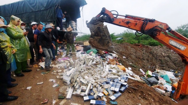 Quảng Bình tiêu hủy gần 18.000 sản phẩm trị giá 4,5 tỷ đồng