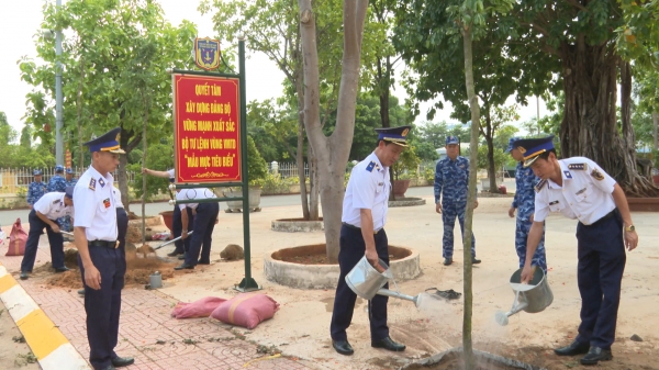 Vùng Cảnh sát biển 3 phát động trồng cây nhớ ơn Bác Hồ