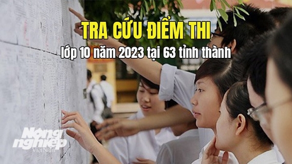 Tra cứu điểm thi tuyển sinh lớp 10 năm 2023 tại 63 tỉnh thành