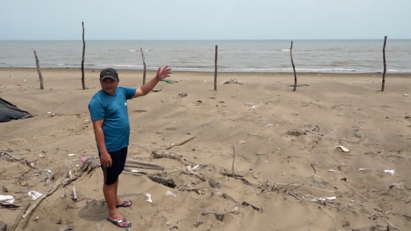 Sạt lở bờ biển khiến 200ha đất canh tác bị đe dọa