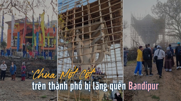 Chùa Một Cột trên thành phố bị lãng quên Bandipur, Nepal