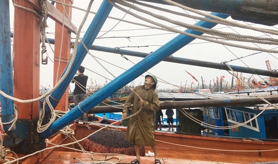 Quảng Bình: Tàu thuyền hối hả tránh trú bão Podul