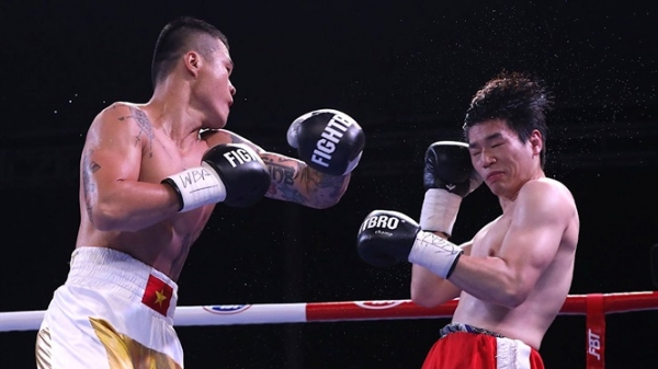Trương Đình Hoàng xuất sắc hạ đối thủ Hàn Quốc, giành đai vô địch WBA