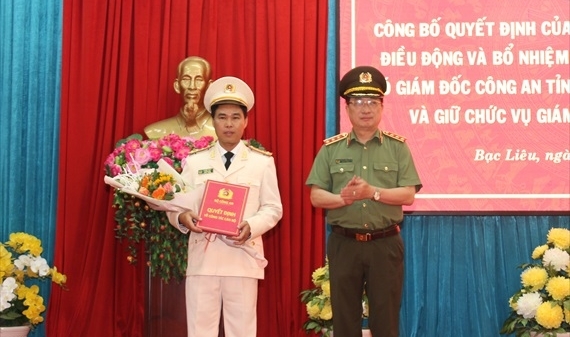 Đại tá Lê Việt Thắng giữ chức Giám đốc Công an tỉnh Bạc Liêu