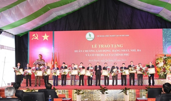 Công ty Cao su Việt Lào hoàn thành vượt mức chỉ tiêu 9 tháng đầu năm