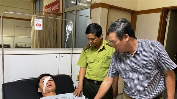 Thừa Thiên - Huế: Côn đồ xông vào trụ sở đánh đội phó bảo vệ rừng nhập viện